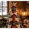 thumbnail image 3 of DIY Quilted Christmas Tree Kit, 3D Fabric Patchwork Craft Set for Beginners, Handmade Tabletop Christmas Holiday Decor Ideal for Home Mantel Table Office Display Christmas Decorations Gifts, 3 of 7