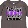thumbnail image 4 of Inktastic Rocking The Purple for Lupus Awareness Boys or Girls Long Sleeve Toddler T-Shirt, 4 of 5