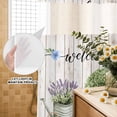thumbnail image 2 of No Hook Shower Curtain with Built-in Rings - Farmhouse Washable Waterproof Fabric Bathroom Curtains for Hotel,Rentals, 60 X 72 Inch Long , Gardening Potted Plant Kettle Boots Green, 2 of 9
