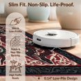 thumbnail image 6 of Design&I 8'x10' Washable Area Rug Gothic Intertwined Spotted Scale Motif Coiled Snake Serpent Round Playful for Living Room, Family Extra Large Skid-Resistant Low Profile, 6 of 7