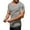 Grey, variant on MIXUE Shirts For Men Summer Solid Color V Neck Short Sleeve Casual Pullover Tops T Shirts Daily-Wear,Gray,L