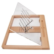BIMZUC Tablet Stand with Pencil Slot 5 Angles Settings Wood Desk Tablet Holder for Drawing Reading Typing (16.54 inches / 42.0 cm)