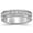 CZ - Silver, variant on SFTING Men Wedding Band 925 Sterling Silver Rings for Men White Plated Round 5A Zirconia Size 9