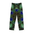 thumbnail image 5 of Balery Peacock Feathers print Men's Pajama Pants,Ultra Lightweight Pjs,Lounge Pant-XX-Large, 5 of 9