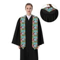 thumbnail image 4 of Haiem Tropical Jungle Flamingo Pattern Graduation Stole 2024 | Premium Satin Sash for Graduation Ceremony, 4 of 7