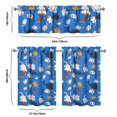 thumbnail image 6 of Kitchen Curtains 36 Inch Short - 3 Panel Set with Cute Cat Paw Pattern, Rod Pocket Window Curtain, 100% Polyester for Pet Lovers Farmhouse, Cafe, Kitchen, Bedroom, Easy Wash, 6 of 6