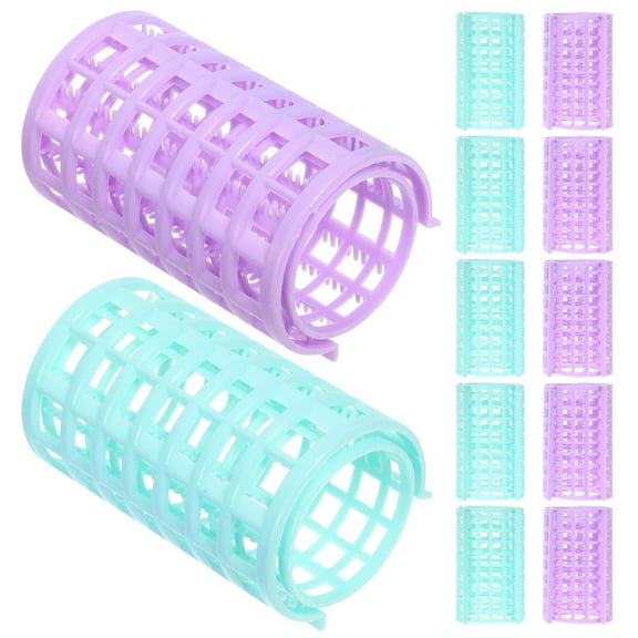 MLINS  12 Pcs Hair Curler Lightweight Rollers Assorted Color