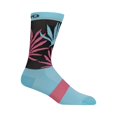 thumbnail image 1 of Giro Comp Racer High Rise Adult Cycling Socks - Screaming Teal/Neon Pink Palms (2022), Small, 1 of 2