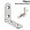 40x40x16mm, variant on 10Pcs L Shape Stainless steel Angle Corner Brackets Right Angle Corner Stand