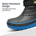 thumbnail image 4 of DREAM PAIRS Boys & Girls Winter Zip Snow Boots Outdoor Warm Waterproof Sport Snow Boot BLACK/ROYAL Size 11, 4 of 6