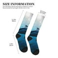 thumbnail image 4 of Pofeuu Ocean Dolphin Fish School Print Compression Socks for Women & Men Circulation - Best Support for Nurses,Running,Athletic,Sports, 4 of 7