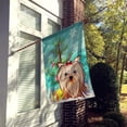 thumbnail image 2 of Caroline's Treasures BB1576CHF Christmas Tree and Yorkie Yorkishire Terrier Flag Canvas House Size , Large, multicolor, 2 of 4