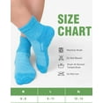 thumbnail image 6 of AMITOFO Bamboo Viscose Ankle Diabetic Socks for Men and Women, 4 Pair Non Binding Seamless Toe Slipper Socks with Non Slip Grippers for Women Wide Calf, 6 of 8