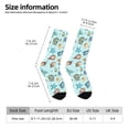 thumbnail image 2 of Daiia Sea Shells 2 Print Crew Socks – Soft Breathable Long Socks for Men & Women, Moisture-Wicking & Comfortable Daily Wear Socks, One-Size Fits Most (US 5-11), 2 of 6