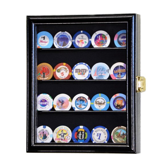 XS Casino Chip / Coin Display Case Cabinet