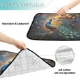 thumbnail image 4 of Qxltty Peacock Of Stars Cat litter Pads Pet Set of 2 Diaper Mats Center Anti-leakage Layer Absorbent Soft and Comfortable, 4 of 7