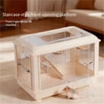 thumbnail image 4 of cage pour Hamster en Acrylique, villa Paysage avec Patins de Pieds Surélevés, 4 of 7