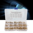 thumbnail image 4 of Écrou d'Insert en Laiton, Filetage Femelle 450Pcs Moleté Écrou Encastré en Laiton Insert Fileté Écrou de Fixation Assortiment Inserts de Jeu de Chaleur, 4 of 8