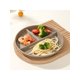 thumbnail image 3 of 1pc Wheat Straw Round Divided Dinner Plate, Microwave Safe Salad Fruit Food Tray, Perfect For Women And Students For Diet Control And Weight Loss, 3 of 4