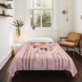 thumbnail image 4 of Pink Roses Romantic Large Tapestry for Bedroom Wall Hanging Tapestry, Watercolor Botanical Floral Ceiling Backdrop Tapestries Poster Blanket Wall Decor for Teens Room Living Room Dorm 86" x 104", 4 of 8