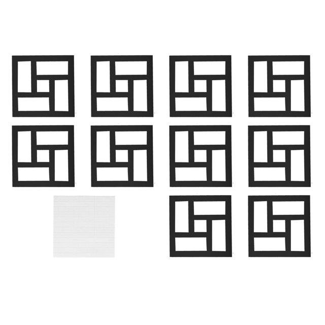 Espejos decorativos para el techo y la pared para el salón y el dormitorio Transforme su espacio con pegatinas de espejo con línea de cintura negra