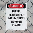 thumbnail image 5 of (2 Pack) Diesel Flammable No Smoking No OSHA Danger Sign 12 Inch X 18 Inch Plastic Sign, Weather Resistant, UV Protected for Workplace, Business, and Construction Site, Made in the USA, 5 of 8