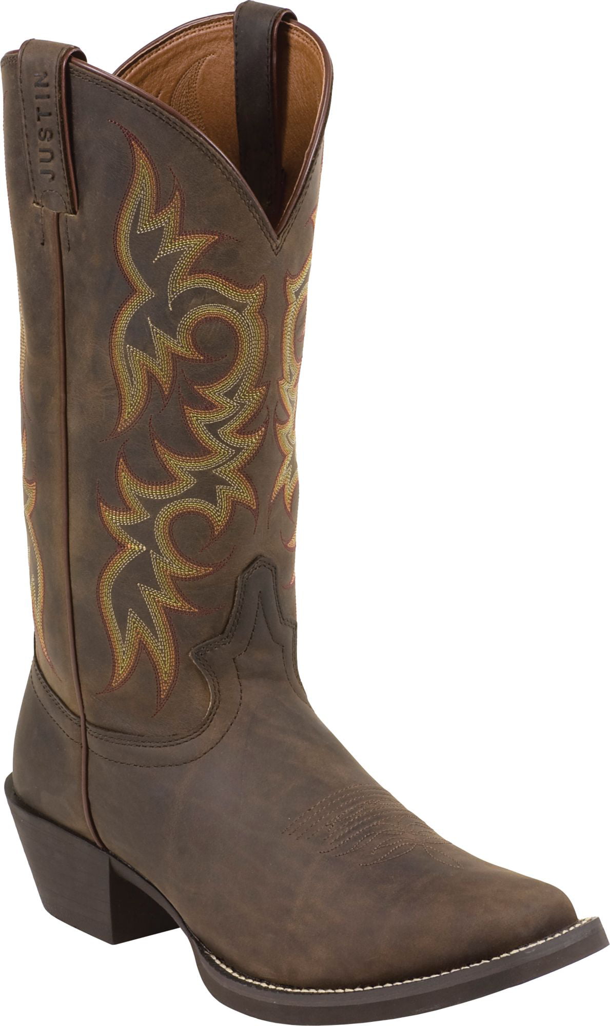 Justin Boots - Justin Men's Sorrel Apache Stampede Western Boots, Brown ...