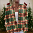 thumbnail image 2 of WTOBBY Women's Festive Christmas Print Knit Cardigan, Long Sleeve Pullover with Cute Designs, Cozy for Fall and Winter Holiday Seasons,Dark Green M, 2 of 6