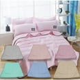 thumbnail image 5 of weibbin Double Layer Quilt - Soft Lightweight Microfiber Bedspread, Solid Color, Summer Cool Quilt, Conditioning Quilt for Bed, Sofa, Office, 110*150cm, 5 of 5