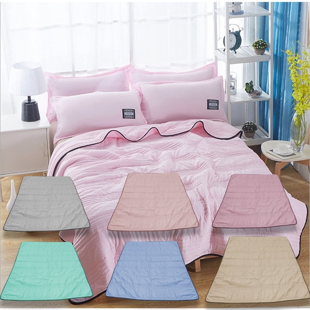 Jiaeri Cool Conditioning Quilt,Soft Breathable Summer Blanket with Solid Color Design,Machine Washable Fade Resistant Lightweight Throw for Hot Summer Nights Home Decor