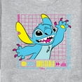 thumbnail image 3 of Disney - Lilo & Stitch - Neon Stitch - Men's Crew Neck Fleece Pullover, 3 of 5