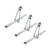 TMS Aluminum Folding Upright Roof Mount Bike Rack For Car SUV Rooftop Folding Bicycle Rack Carrier 3X (For 3 Bikes)