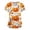 Saffron, variant on Halloween Scrub Tops Women Happy Funny Pumpkin Ghost Bat Print Short Sleeve V-Neck Nurse Tops Spooky Cute Vacation Shirts with Pockets Saffron M