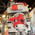 thumbnail image 3 of Vaso de agua para niños Sanrio Kulomi para niñas en edad escolar y estudiantes de primaria Vaso con pajita doble con forma de perro Yugui, 3 of 5