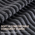 thumbnail image 3 of Compressed Boneless Couch, Sectional Couch Sofa with U-Shaped Chaise Longue, Modern Modular Couch with Deep Seats, Pillow Sofa for Living Room and Bedroom, 3 of 9