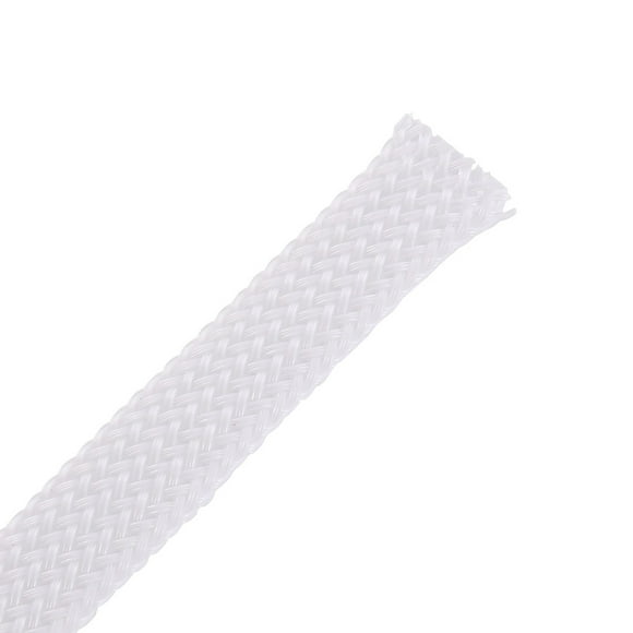 Unique Bargains PET Expandable Cord Protector, 6.5Ft-6mm Wire Loom Cable Sleeve and Organizer White