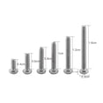 thumbnail image 4 of Nuts Button Head Stainless Steel Hex Socket Screws, 250Pcs M2 Hex Socket Screws ,  Head Socket Head  Screws Nuts Set, For Furniture For Car Fix Repair Tool Accessory Hardware, 4 of 5