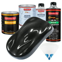 Black Sparkle Metallic Premium Quart URETHANE BASECOAT CLEARCOAT Auto Paint Kit