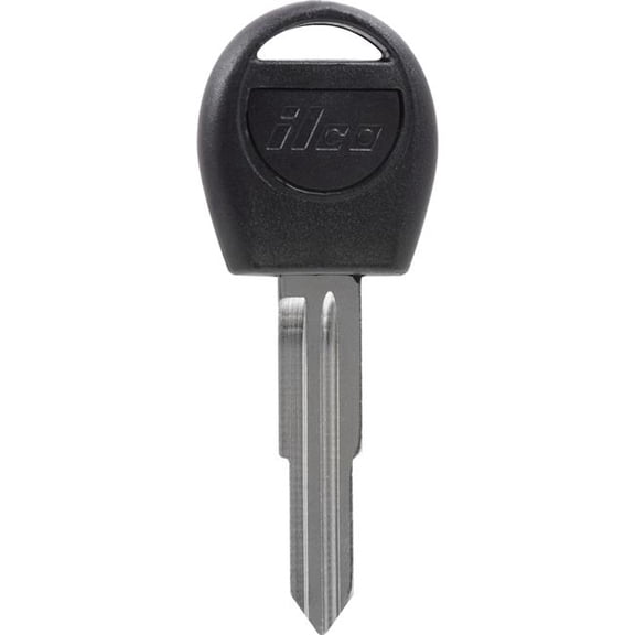 Hillman 5969886 Traditional Key Automotive Universal Key Blank with Double Sided for Daewoo, Black & Silver - Case of 5