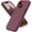Burgundy/Peach, variant on Protection Case for iPhone 13 & 15 Phone, iPhone 14 Case Heavy Duty Shockproof Silicone Rubber Cover, Rugged Hybrid Durable Phone Cases for iPhone 13/14/15 in 6.1 Inch. (Grey/Pink)