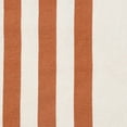 thumbnail image 2 of Ox Bay Orange/White Striped Cotton Throw Blanket, 50" x 60", 2 of 10
