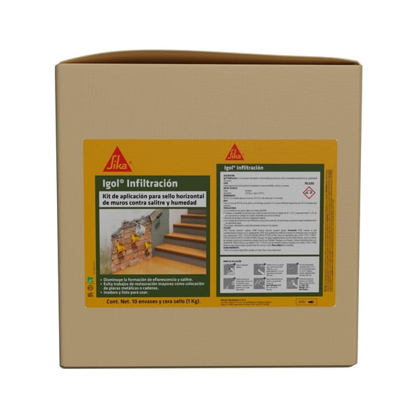 Kit de Aplicación SIKA Igol Infiltración Predosificado Embudo y Cera 4L