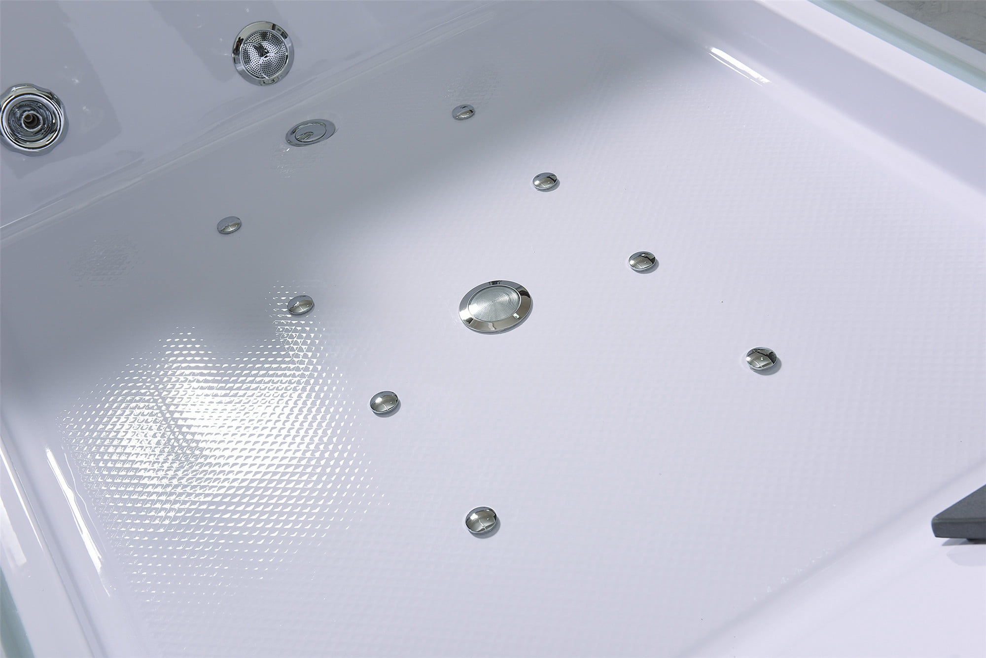 Freestanding hot tub 70.8″ X 47.2″ whirlpool tub double pump – Positano