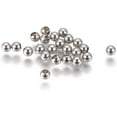 thumbnail image 2 of 200pcs 3mm 304 Stainless Steel Cord End Caps Round Memory Wire End Caps Half Hole Ball Beads for DIY Jewelry Making Hole 2mm, 2 of 2