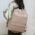 thumbnail image 5 of Mochila de moda con cremallera de PU, gran oferta, novedad de 2024, de gran capacidad, de color sólido, para exteriores, de alta calidad, estilo versátil, tendencia, 5 of 5