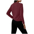 thumbnail image 4 of Womens Ribbed Knitted Sweater Cardigan, Fall Sweaters for Women Open Front Casual Solid Color Warm Button Down Long Sleeve Pullover Coats, 4 of 4