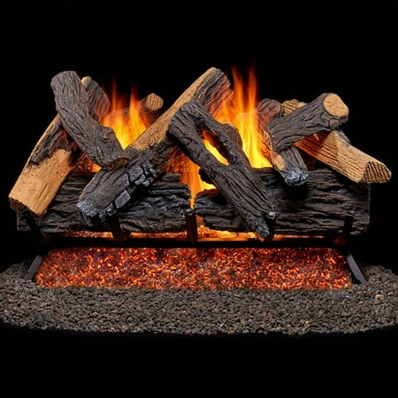 Duluth Forge Vented Natural Gas Fireplace Log Set Com