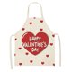 thumbnail image 2 of Fiudx Delantal Familiar, de Lino, con Estampado de San Valentín, Cómodo, Fácil de Limpiar, Multiusos, Ideal para Cocina y Restaurante, Talla para Adultos (68 X 55 Cm), 2 of 2