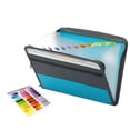 thumbnail image 2 of Airle File Folder Multi-Layers Zipper Closure with Pocket Waterproof Index Design Item Storage Plastic A4 Size Document File Folder Organizer Supplies for School, 2 of 8