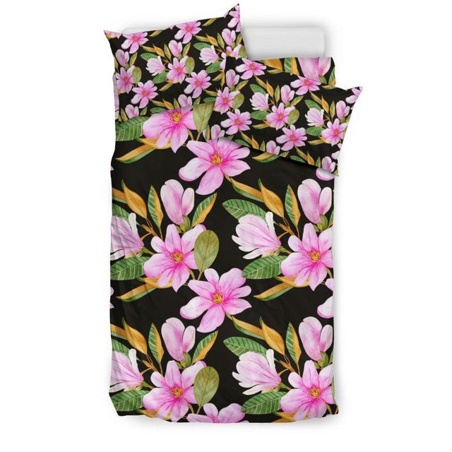 Juego de cama Mag08 con estampado de magnolia